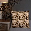 Skull Leopard Print Throw Pillows