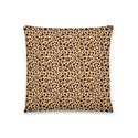 Skull Leopard Print Throw Pillows