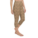 Skull Leopard Print Yoga Leggings- Rockabilly Fitness Pants