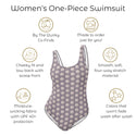 Cute and Creepy Women's Pastel Goth One-Piece Swimsuit
