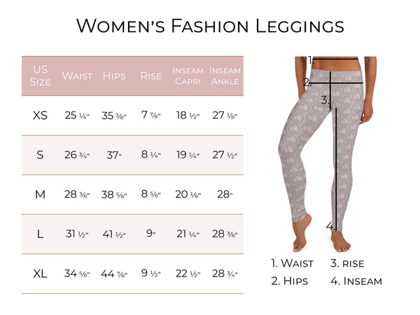 Black and Gray Houndstooth Women's Fashion Leggings