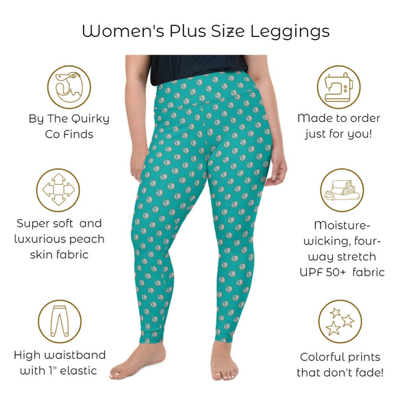 Curiosity Curio Women's Plus Size Leggings- Super Plus Gothic Yoga Pants